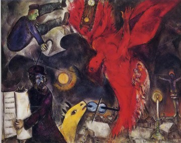 The Falling Angel contemporary Marc Chagall Oil Paintings